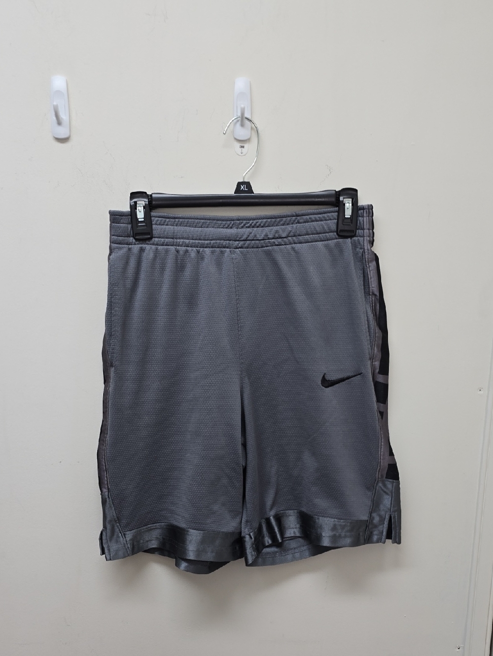 Discounted - Nike Gray Mesh Basketball Shorts with Black Swoosh - Boys Size XL